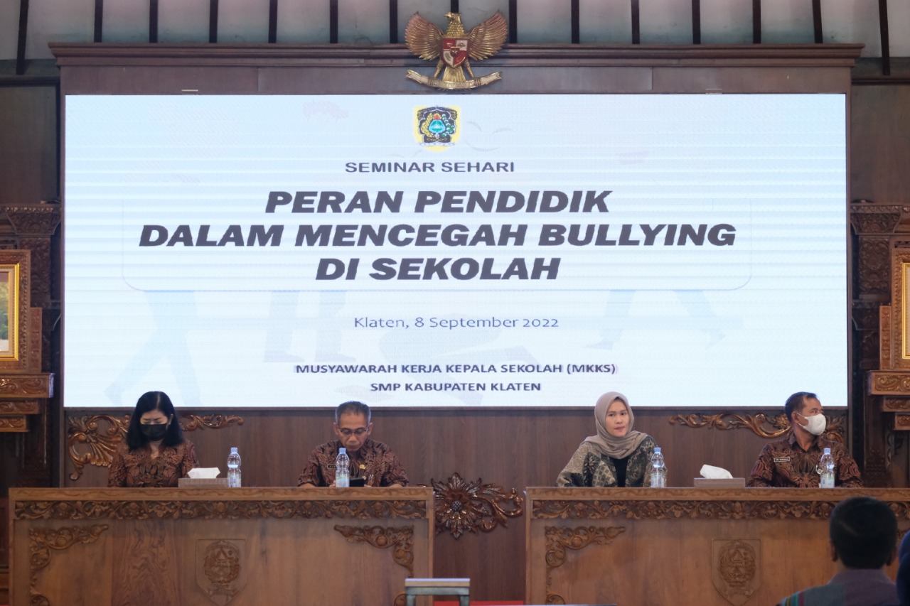 MKKS SMP Klaten Gelar Seminar Pencegahan Bullying di Sekolah