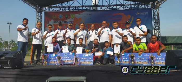 Dalam rangka HUT TNI AL ke-77, TNI AL Banten Laksanakan Naval Banten Fun Run 7,7 K