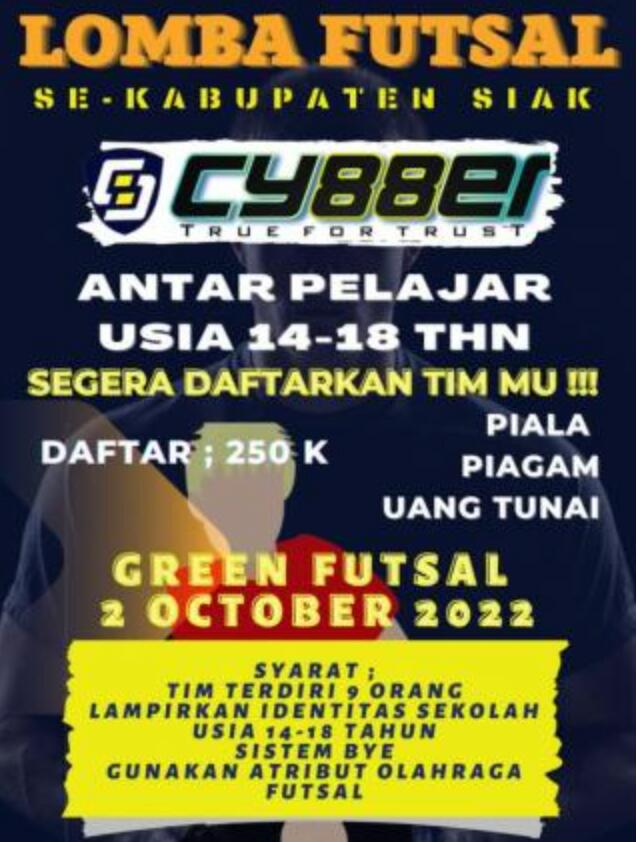 Be Aware!! Media CYBER88 Gelar Turnamen Futsal Antar Pelajar