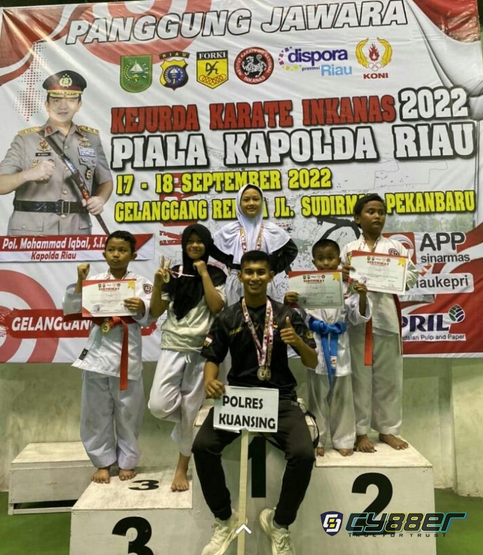 Tim Atlet Polres Kuansing Sabet 7 Medali di Kejurda INKANAS 2022