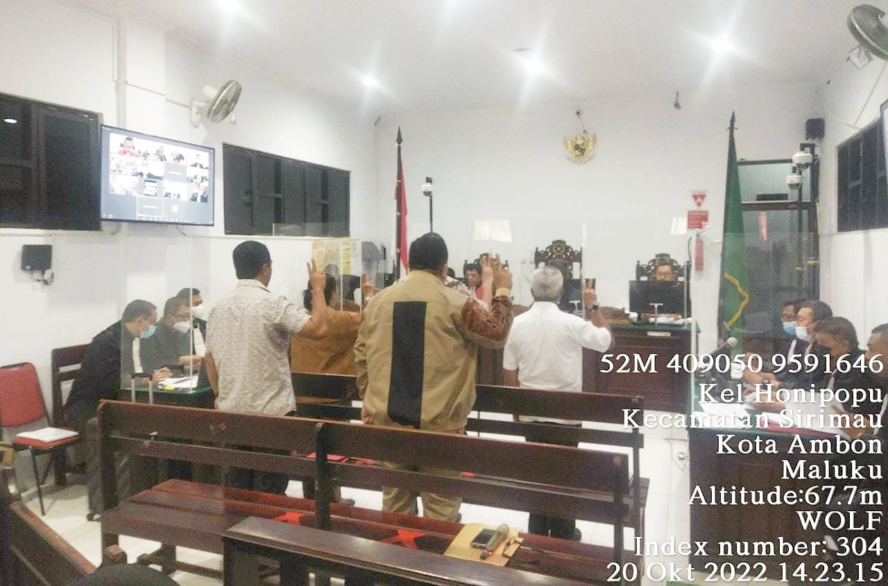 5 Orang Saksi Dihadirkan di Persidangan Mantan Walikota Ambon