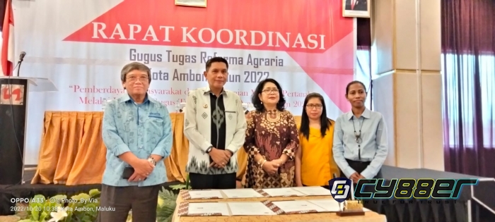 Pj Walikota Ambon Buka Rakor Gugus Tugas Reforma Agraria