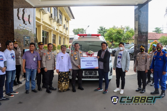 Polresta Cirebon Terima Bantuan Satu Unit Mobil Ambulance dari Bank BRI