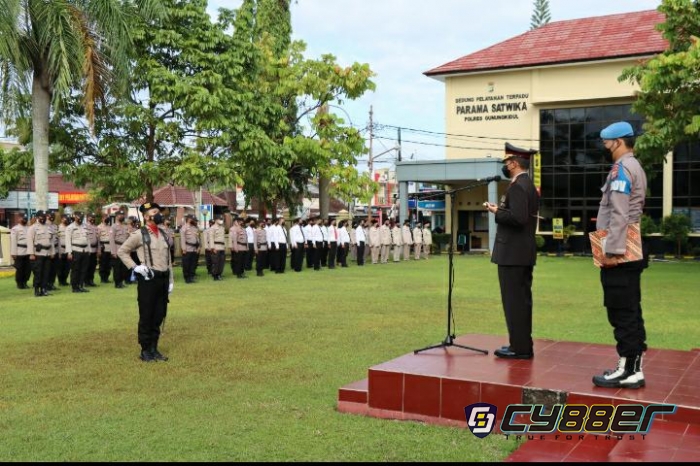 Upacara Sumpah Pemuda di Polres Gunungkidul 