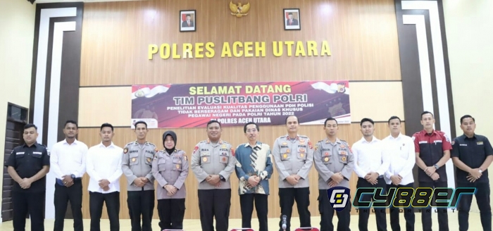 Polres Aceh Utara Terima Kunjungan Tim Penelitian Puslitbang Polri