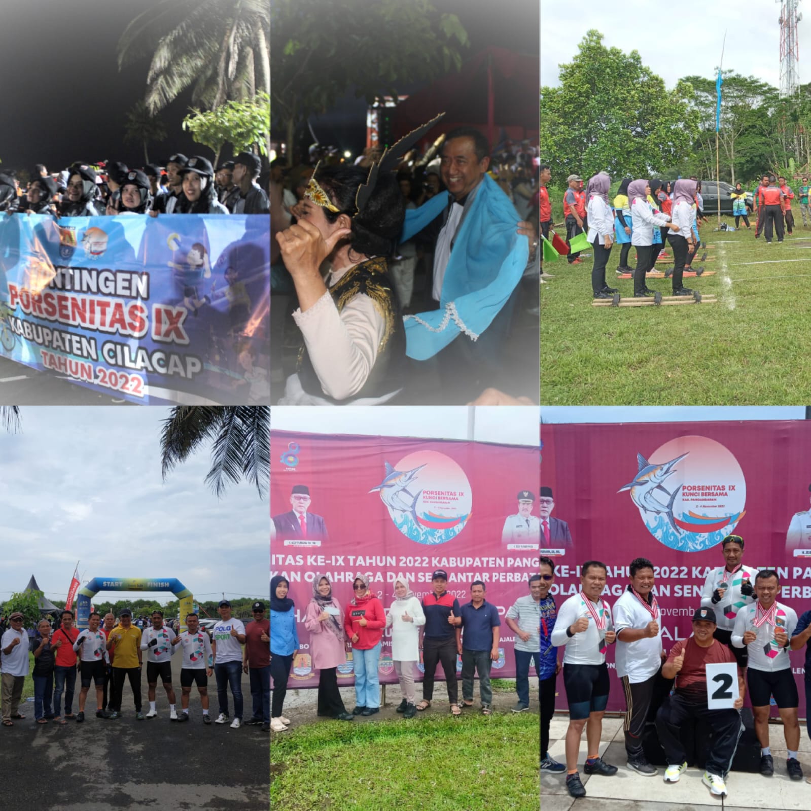  Atlit yang Mengikuti Porsenitas Ke lX Kontingen dari Kabupaten Cilacap Sangat Semangat dan Meriah 