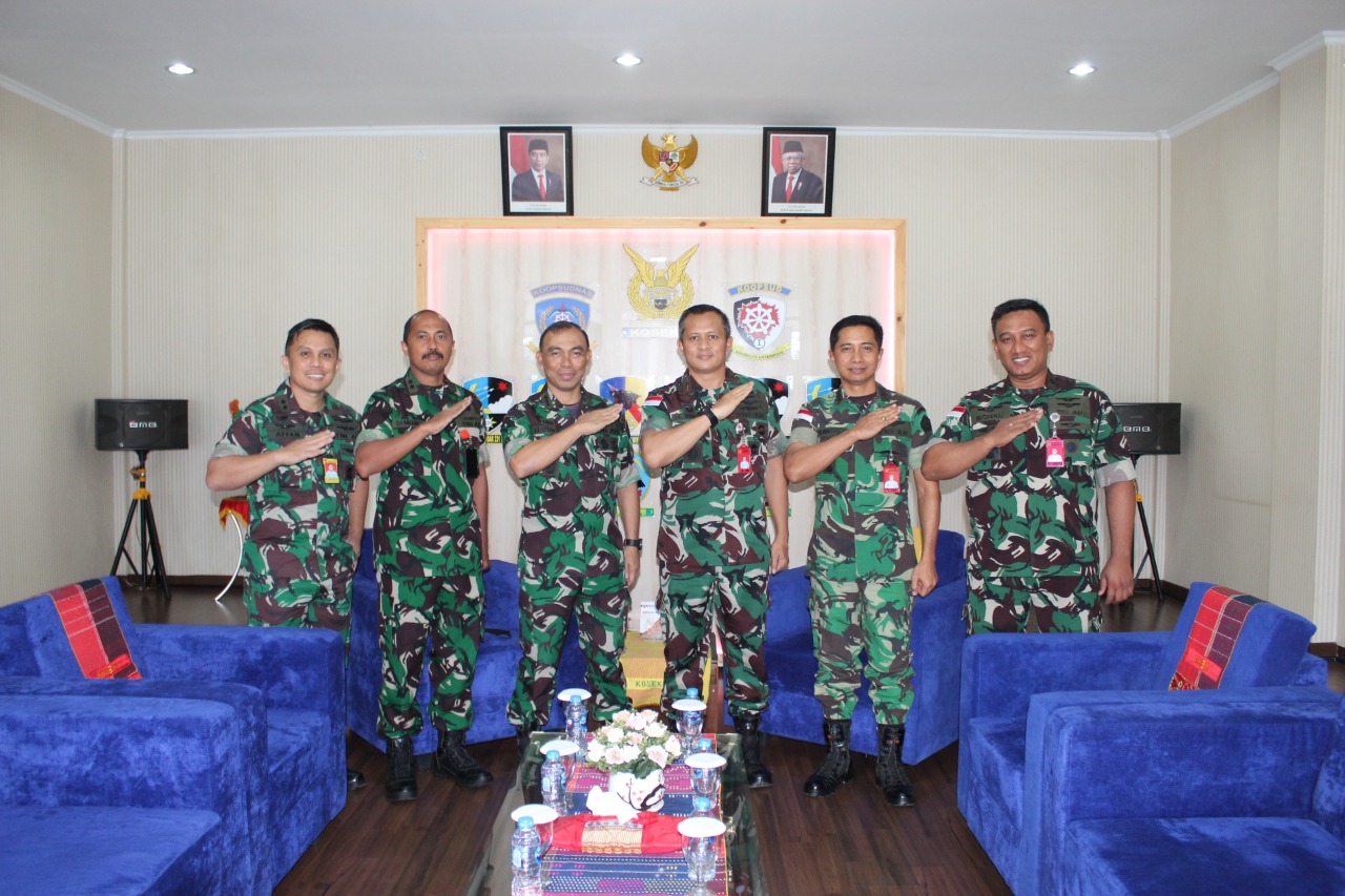 Dankosek I Menerima Kunjungan Wasev Mabes TNI
