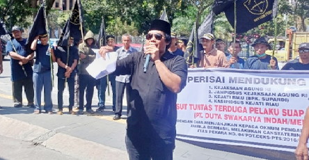 LSM Perisai Pinta Kejati Riau Segera Usut Tuntas Dugaan Suap Bos PT DSI