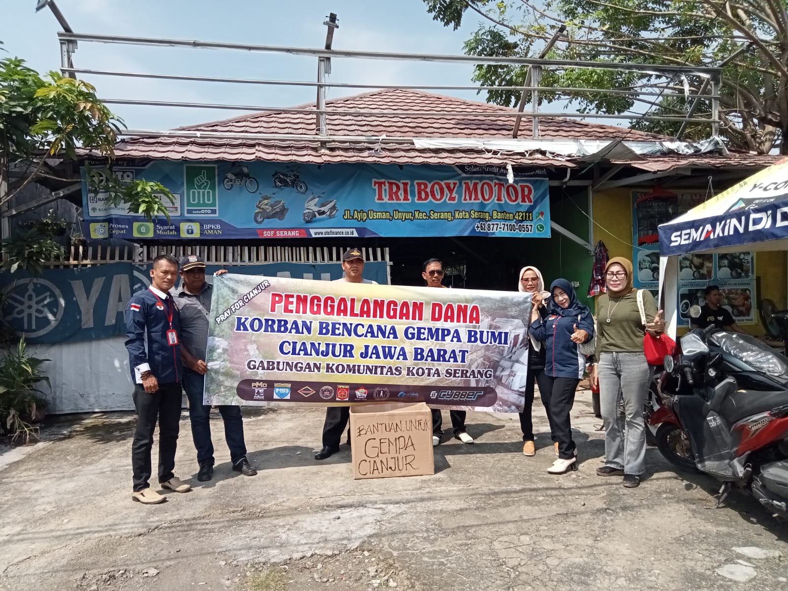 Lembaga KPK Tipikor Bakorwil 1 Banten Galang Donasi Bagi Korban Gempa Cianjur.