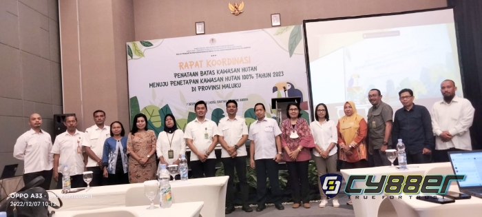 Plt. Kadishut Prov Maluku Hadiri Rakor Penataan Batas Kawasan Hutan 100%