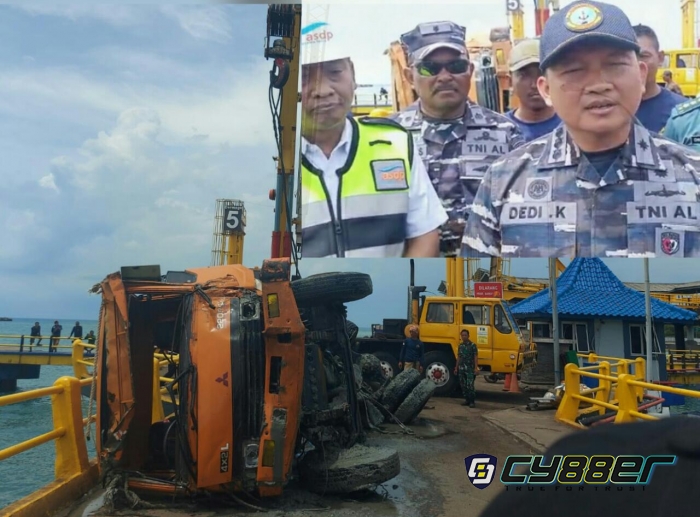 Akhirnya Bangkai Truk Pengangkut Semen Berhasil Di Evakuasi 