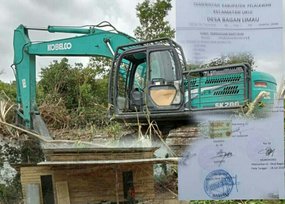 Perambahan TNTN Oleh Alat Berat Masih Ditemukan, Bupati Pelalawan Usulkan SKT Perambah TNTN Diajukan ke Jakarta