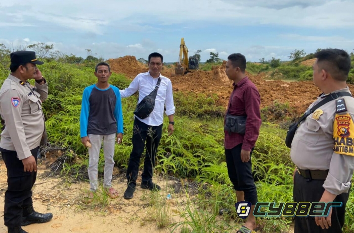 Personel Polsek Singingi Turun Cek dan Susuri Aktifitas PETI di Desa Kebun Lado