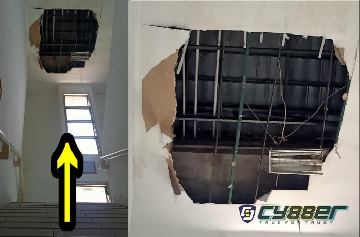 Ambruknya Atap Plafon Kantor Kecamatan Rengasdengklok Jadi Kekhawatiran