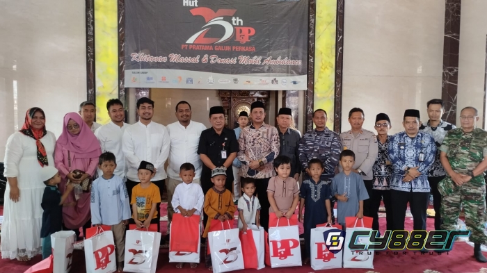 HUT PT Pratama Galuh Perkasa Santuni 250 Anak Yatim dan 250 Sunat Masal Gratis