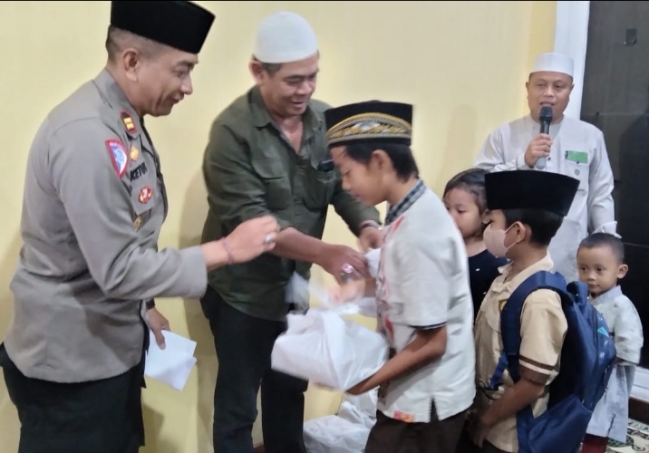 Iptu Ketut Lasswarjana Kapolsek Baru Polsek Caringin Gelar Tasyakuran dan Santunan Yatim