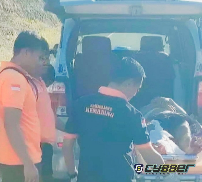 Tabrakan Sepeda Motor dengan Mobil Truck, Satu Orang  Alami Patah Tulang