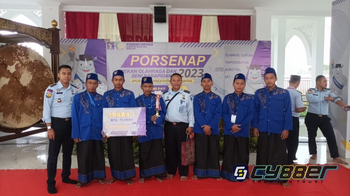 Ukir Prestasi, Warga Binaan Lapas Cilegon Juarai Lomba MTQ Porsenap 2023