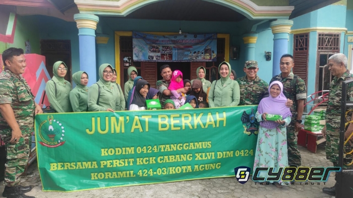 Jalin Hubungan Harmonis,  Kodim 0424/Tanggamus Kunjungi Yatimus