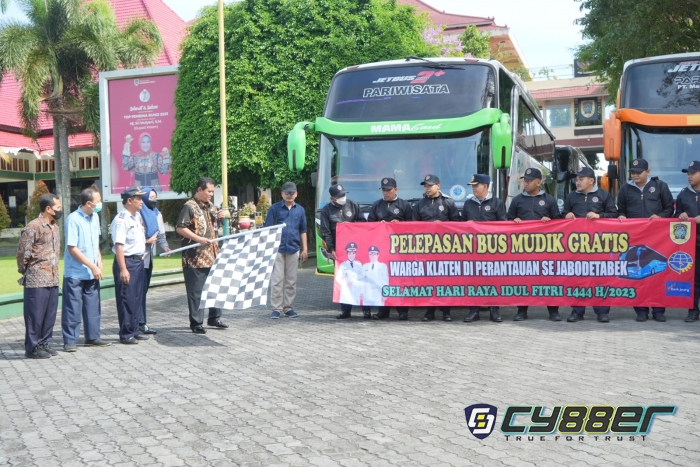 Berangkatkan 10 Bus Mudik Gratis, Pemkab Klaten Jemput Warganya di Perantauan