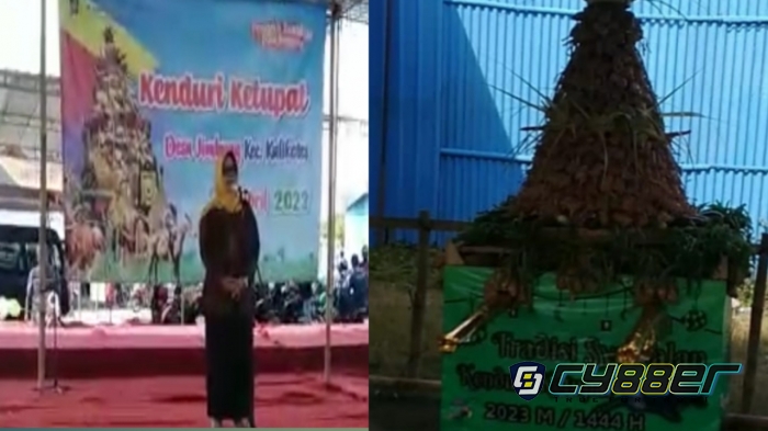 Gunungan Ketupat, Tradisi Kenduri Ketupat di Desa Jimbung