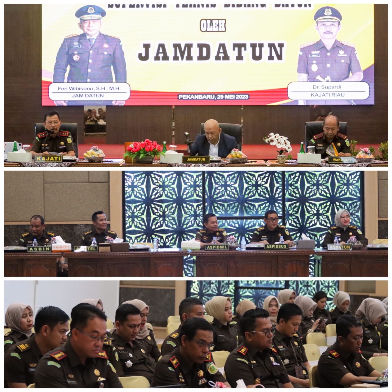 Kepala Kejaksaan Tinggi Riau Ikuti Supervisi Teknis Bidang Perdata dan Tata Usaha Negara