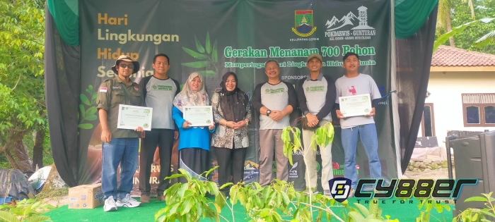 Hari Lingkungan Hidup Sedunia, Kelurahan Gerem Tanam 700 Pohon Di Gunturan Hills