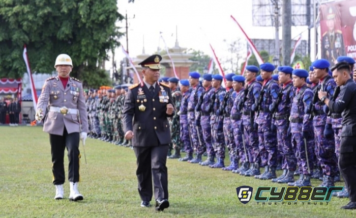 Upacara Pembinaan Tradisi Peringatan Hari BHAYANGKARA Ke-77 Polda DIY