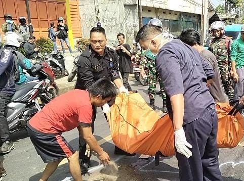 Tragis, Seorang Pengendara Motor di Sukabumi Meninggal Terlindas Truk