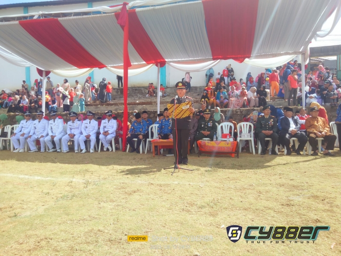 Forkopimcam Cikajang Gelar Upacara HUT RI Ke-78 Di Lapang lbrahiem Adjie