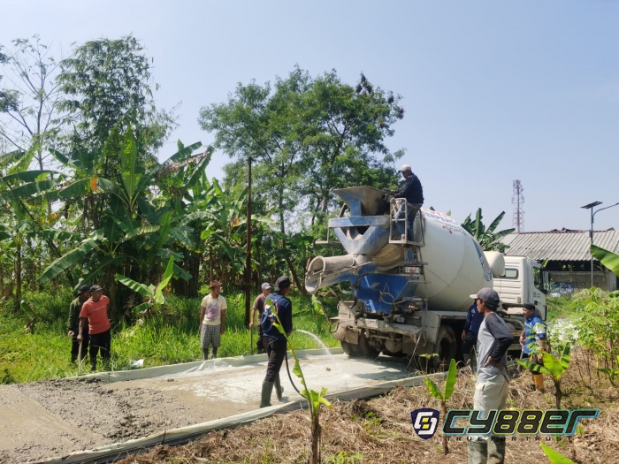 Pemdes Wates Jaya, Realisasikan Program Samisade untuk Rabat Beton dan Hotmix 