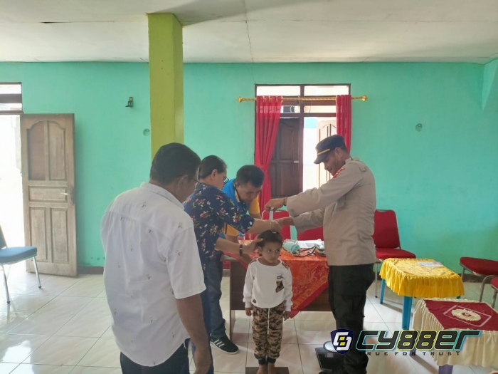 Kapolsek Damer Bersama Forkopimdam Dukung Program Polri Peduli Stunting
