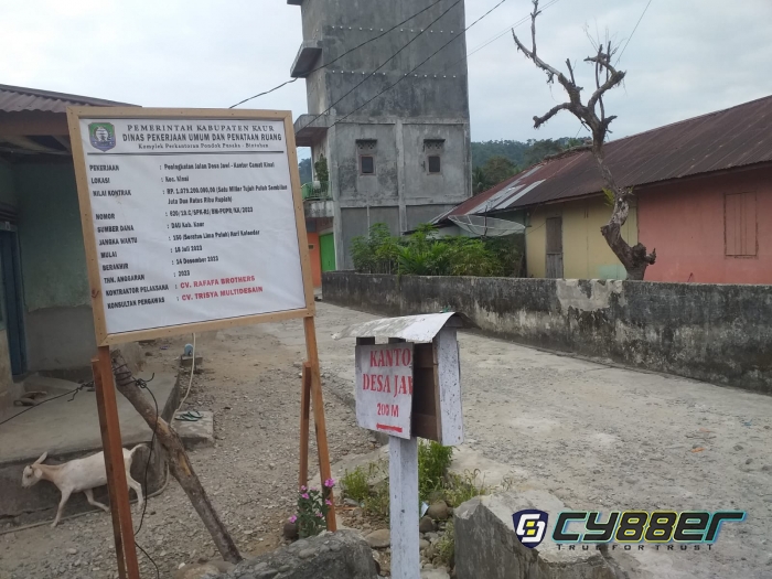 Kontraktor Peningkatan Jalan Desa Jawi Optimis Selesaikan Pekerjaan Tepat Waktu