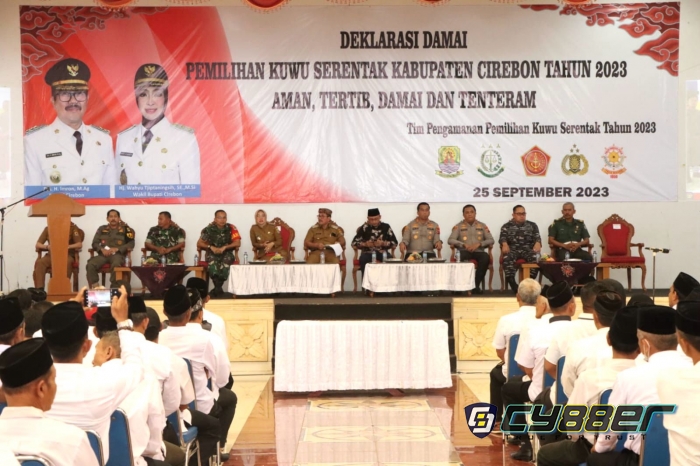 Polresta Cirebon Gelar Deklarasi Pilwu Damai Bsrsama Seluruh Komponen