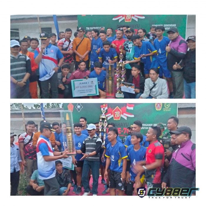 Final Tournament Volleyball, Danramil Cup 0621 - 12/Cigombong Tim Cibalung Keluar Sebagai Juara