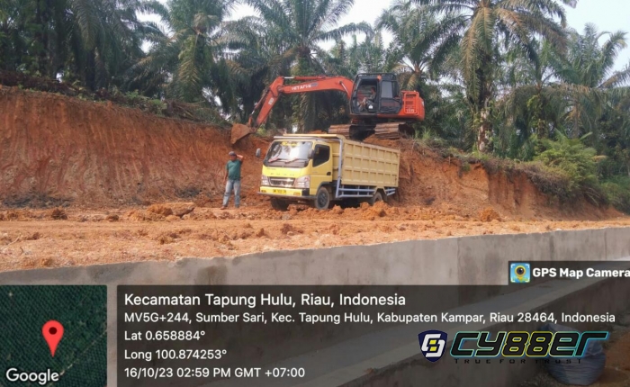 Modus Meratakan Lahan Kantor, Diduga Perangkat Desa Membuka Galian C Tanpa Izin