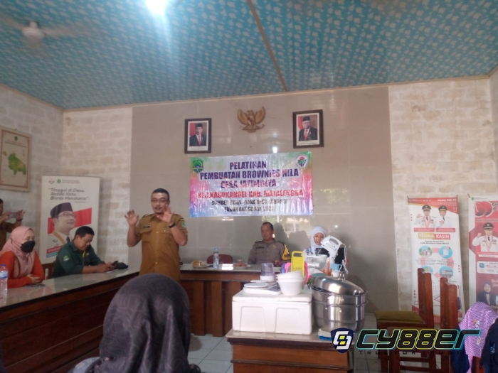 Pemdes Jatimulya, Gelar Acara Pelatihan Pembuatan Bronis Nila