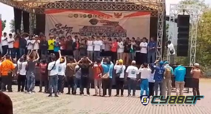 Ketua Umum IWO IIndonesia, Hadiri Deklarasi Damai Pemilu 2024 Kab. Subang
