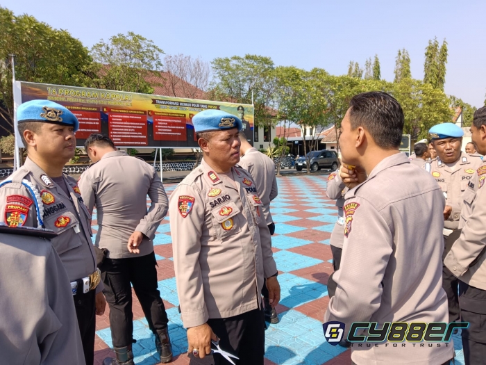 Kegiatan Gaktibplin di Polres Majalengka untuk Pengecekan Identitas Personil