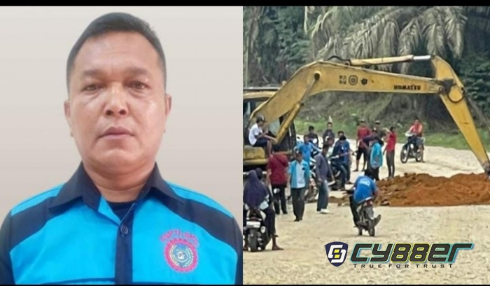 Demo di NHR, Ketua DPC F.SPTI-K.SPSI Inhu Hendri Marbun Kutuk Keras Aksi Pengerusakan Jalan oleh Mukhson Cs