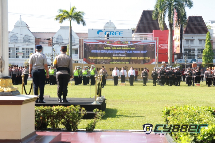 Gelar Apel Pasukan Operasi Lilin Progo 2023