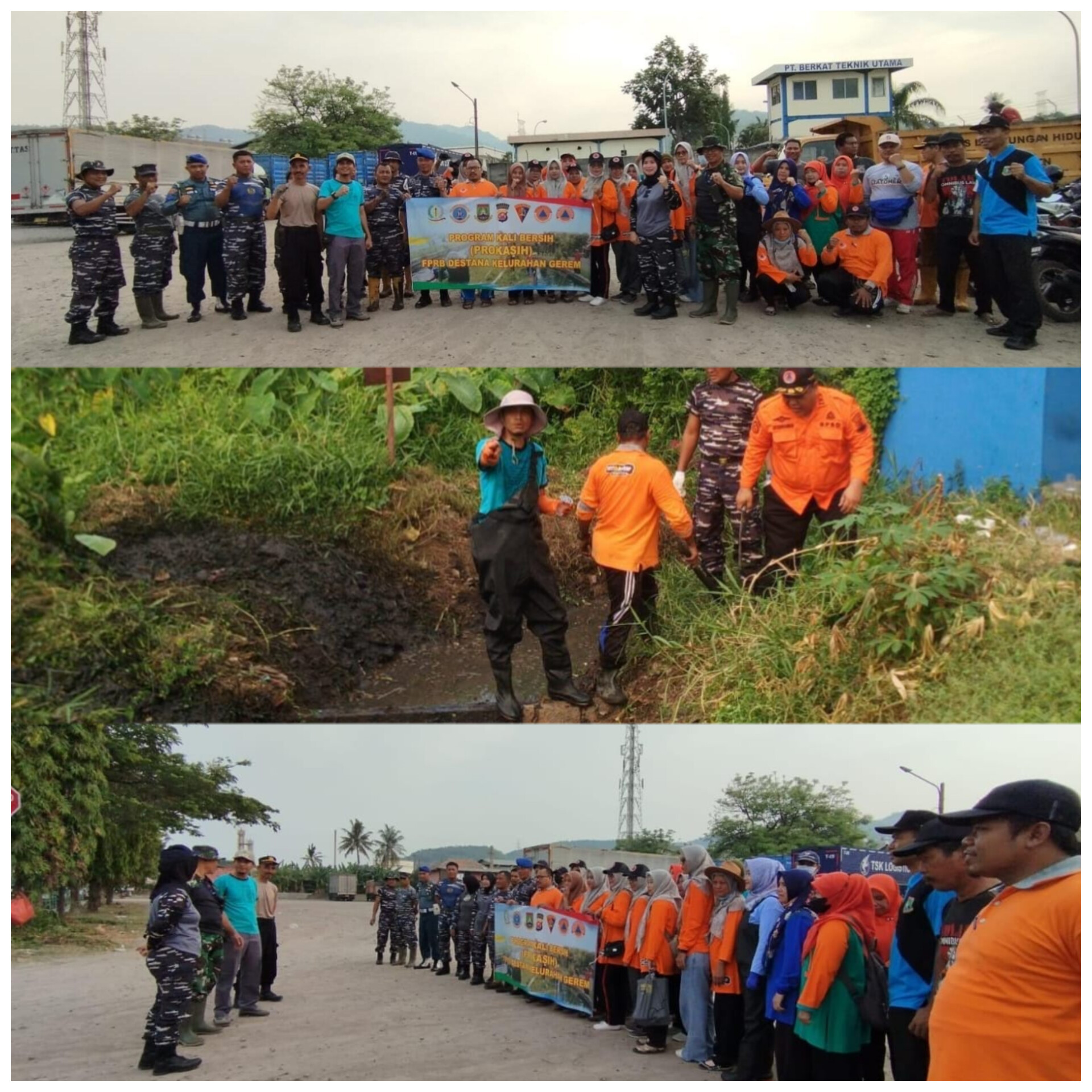 Antisipasi Banjir FPRB DESTANA Kelurahan Gerem Bersama Muspika Kecamatan Grogol Gelar Prokasih