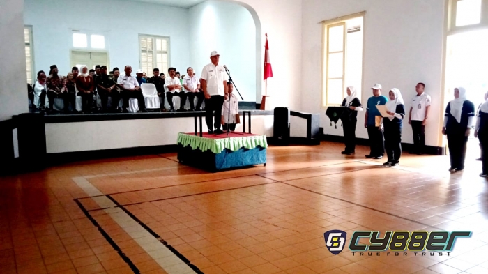Upacara HAB Ke 78 Tahun dipimpin oleh PJ walikota Cimahi