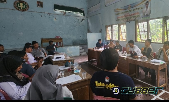 Bahas Terkait Keamanan Logistik, Panwascam Compreng Lakukan Kordinasi dengan PPK