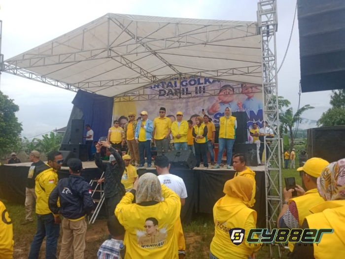 Caleg DPRD H .Agii Nomor 2 Dapil Kabupaten Bogor Gelar Kampanye Akbar Partai Golkar
