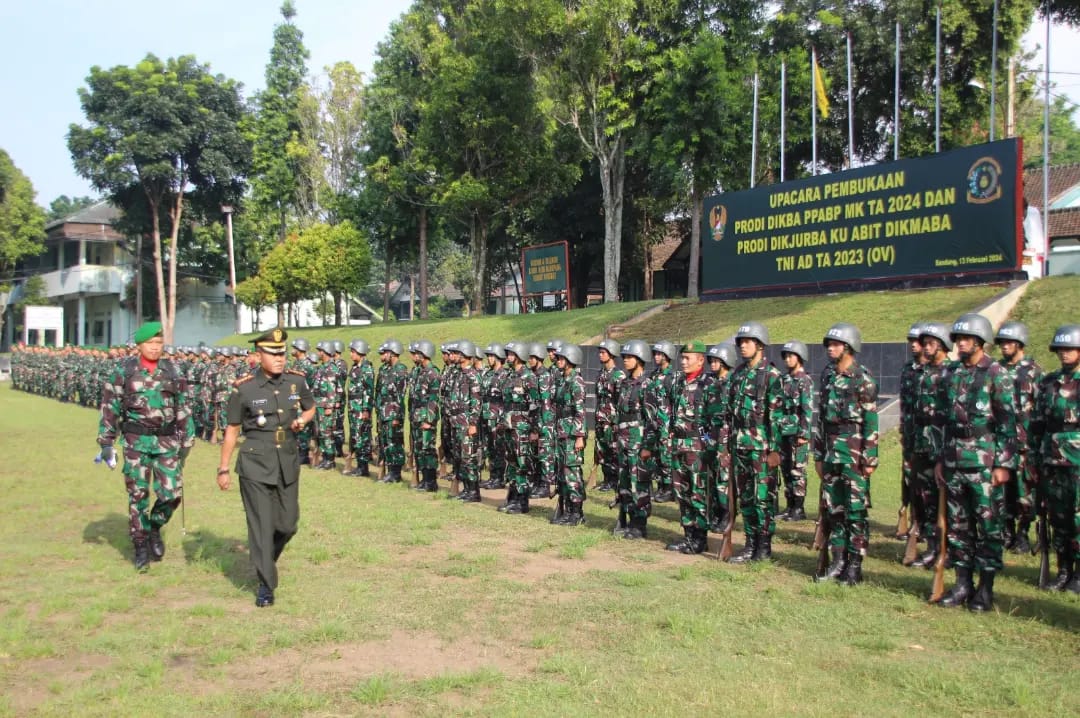 DANPUSDIKKU Buka Pendidikan 45 Siswa Prodi DIKBA PPABP TA 2024 dan 84 Siswa Prodi DIKJURBAKU ABIT DIKMABA PK (OV) TA 2023