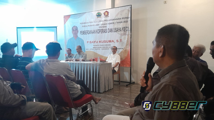 Sosialisasi Perda Jateng No. 1 Tahun 2025 tentang Pemberdayaan Koperasi dan Usaha Kecil bersama Bayu Kusuma & Anang Widyatmoko