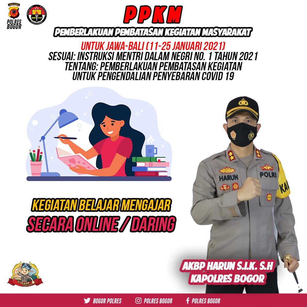 Polres Bogor Beserta Pemkab dan Kodim Hari Ini Mulai Terapkan PPKM