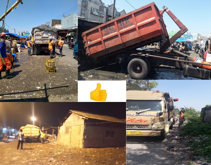 Kerja Maksimal UPTD Kebersihan Wilayah 2 Rengasdengklok Mampu Atasi Tumpukan Sampah