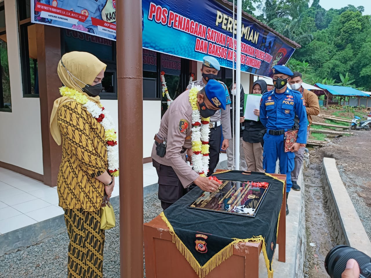 Kapolres Sumedang Polda Jabar Resmikan Pos SatPol Air Bendungan Jati Gede